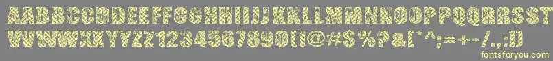 Gogol, Simone  Monroe Font – Yellow Fonts on Gray Background