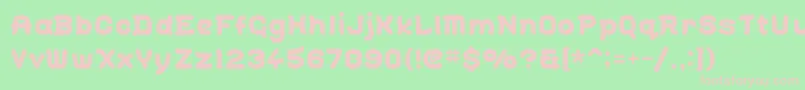 GOHAN    Font – Pink Fonts on Green Background