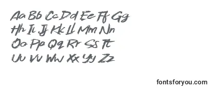 Überblick über die Schriftart GojiraBlack