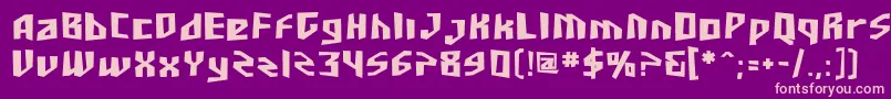 Sfjunkculture ffy Font – Pink Fonts on Purple Background