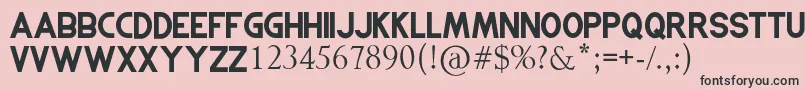 GOLDBERG Font – Black Fonts on Pink Background