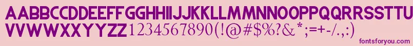 GOLDBERG Font – Purple Fonts on Pink Background