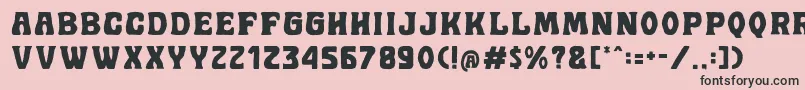 Golddrew DEMO Font – Black Fonts on Pink Background