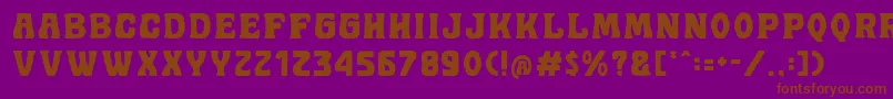 Golddrew DEMO Font – Brown Fonts on Purple Background