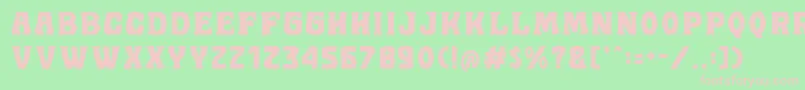 Golddrew DEMO Font – Pink Fonts on Green Background