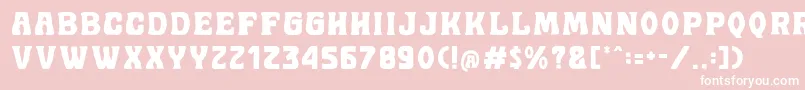 Golddrew DEMO Font – White Fonts on Pink Background