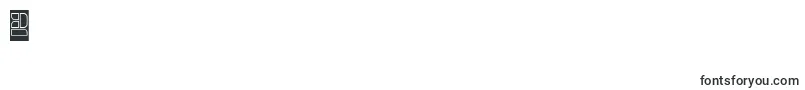 GOLDEN BAR Hollow Inverse Font – Fonts for Digit 2