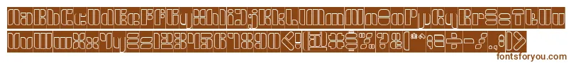 GOLDEN BAR Hollow Inverse Font – Brown Fonts