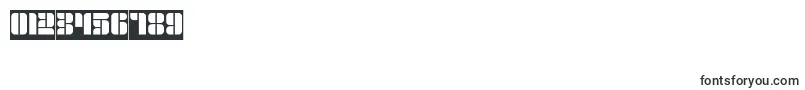 GOLDEN BAR Inverse Font – Fonts for Numbers and Digits