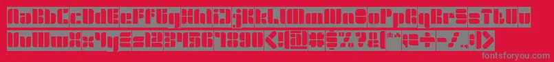 GOLDEN BAR Inverse Font – Gray Fonts on Red Background