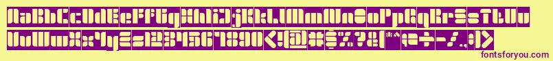 GOLDEN BAR Inverse Font – Purple Fonts on Yellow Background