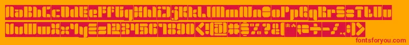 GOLDEN BAR Inverse Font – Red Fonts on Orange Background