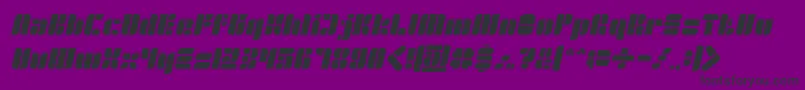Weitere Informationen zur GOLDEN BAR Italic-Schriftart GOLDEN BAR Italic-Schriftart – Schwarze Schriften auf violettem Hintergrund