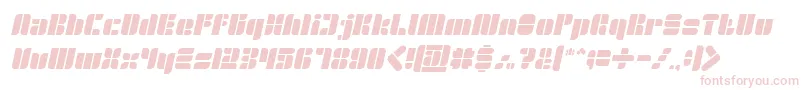 GOLDEN BAR Italic Font – Pink Fonts on White Background