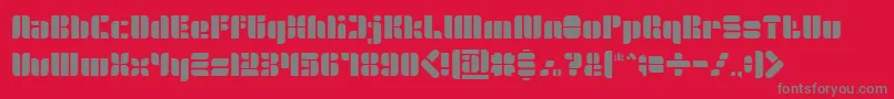 GOLDEN BAR Light Font – Gray Fonts on Red Background