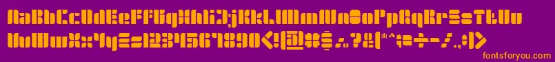 GOLDEN BAR Light Font – Orange Fonts on Purple Background