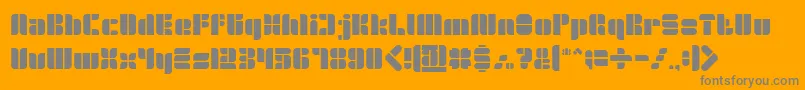 GOLDEN BAR Font – Gray Fonts on Orange Background