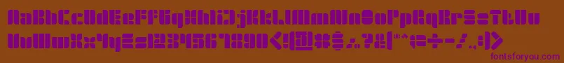 GOLDEN BAR Font – Purple Fonts on Brown Background