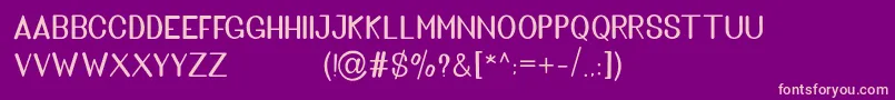 Weitere Informationen zur Golden Bridge Sans-Schriftart Golden Bridge Sans-Schriftart – Rosa Schriften auf violettem Hintergrund