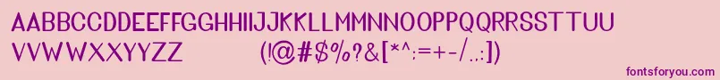 More about Golden Bridge Sans Font Golden Bridge Sans Font – Purple Fonts on Pink Background