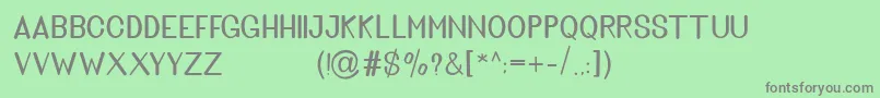 Golden Bridge Sans Font – Gray Fonts on Green Background