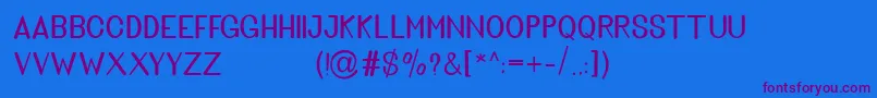 More about Golden Bridge Sans Font Golden Bridge Sans Font – Purple Fonts on Blue Background