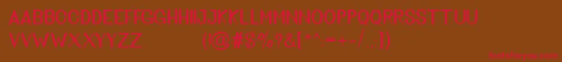 Golden Bridge Sans Font – Red Fonts on Brown Background