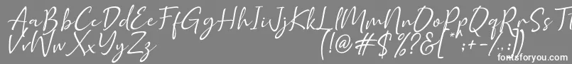 Шрифт Golden Class Script – белые шрифты на сером фоне