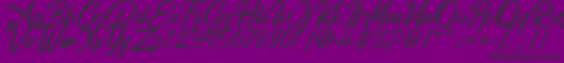 Golden Gate Font – Black Fonts on Purple Background