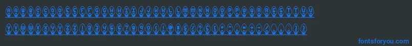 Xmaslght Font – Blue Fonts on Black Background