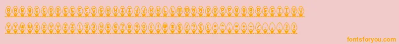 Xmaslght Font – Orange Fonts on Pink Background