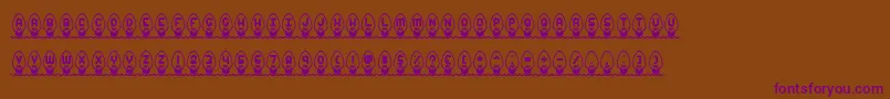 Xmaslght Font – Purple Fonts on Brown Background