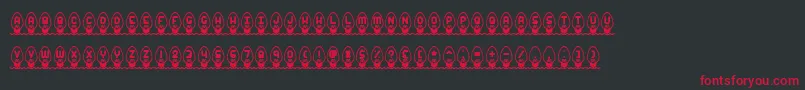 Xmaslght Font – Red Fonts on Black Background