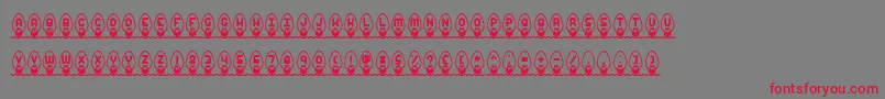 Xmaslght Font – Red Fonts on Gray Background
