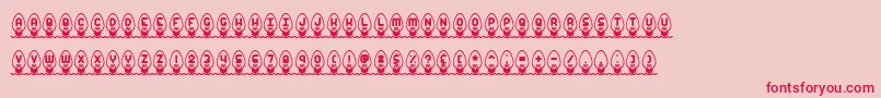 Xmaslght Font – Red Fonts on Pink Background