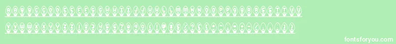 Xmaslght Font – White Fonts on Green Background