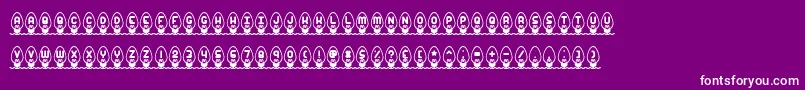 Xmaslght Font – White Fonts on Purple Background