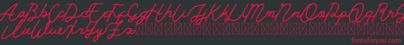 Golden Slayer Font – Red Fonts on Black Background