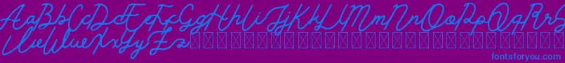 Шрифт Golden Slayer – синие шрифты на фиолетовом фоне