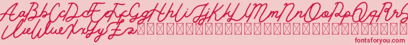 Golden Slayer Font – Red Fonts on Pink Background