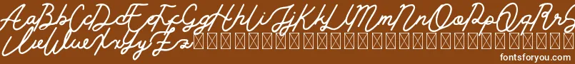 Golden Slayer Font – White Fonts on Brown Background