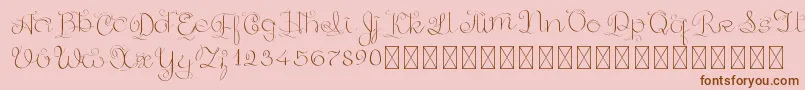 GoldenAge PersonalUse Font – Brown Fonts on Pink Background