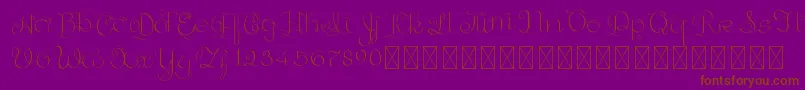 GoldenAge PersonalUse Font – Brown Fonts on Purple Background