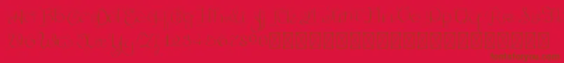 GoldenAge PersonalUse Font – Brown Fonts on Red Background