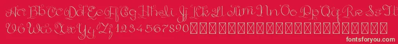 GoldenAge PersonalUse Font – Green Fonts on Red Background