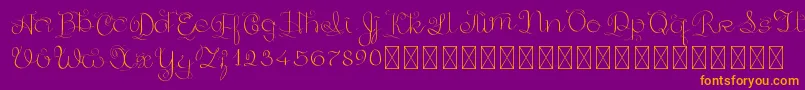 GoldenAge PersonalUse Font – Orange Fonts on Purple Background