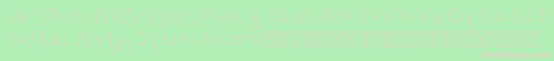 GoldenAge PersonalUse Font – Pink Fonts on Green Background