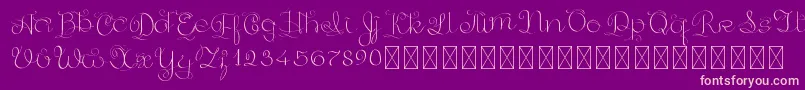 GoldenAge PersonalUse Font – Pink Fonts on Purple Background