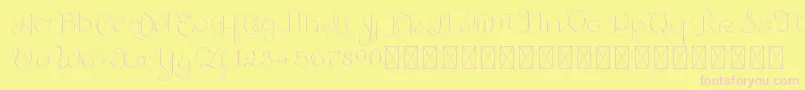 GoldenAge PersonalUse Font – Pink Fonts on Yellow Background