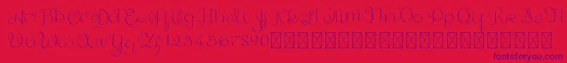 GoldenAge PersonalUse Font – Purple Fonts on Red Background